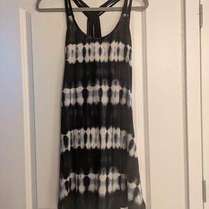Apt. 9 Black and White Tie-Dye Dress